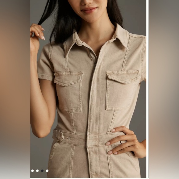 Anthropologie Good American Fit For Success Tan Mini Dress Size XL - Picture 3 of 10